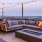 rooftop seating at dusk